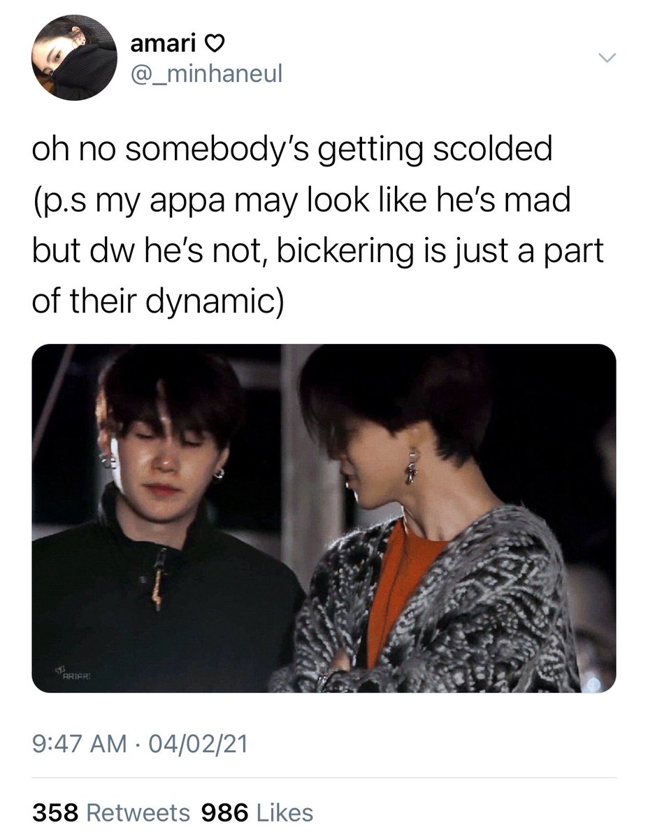 Iovesujim's tweet photo. parents #yoonmin au: (feat. haneul) https://t.co/edOUkpv38V