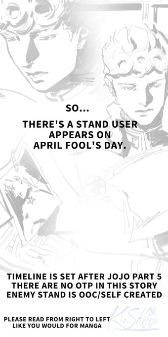 #Giorno #JJBA 
Happy April Fool's Day!
(1/3) 