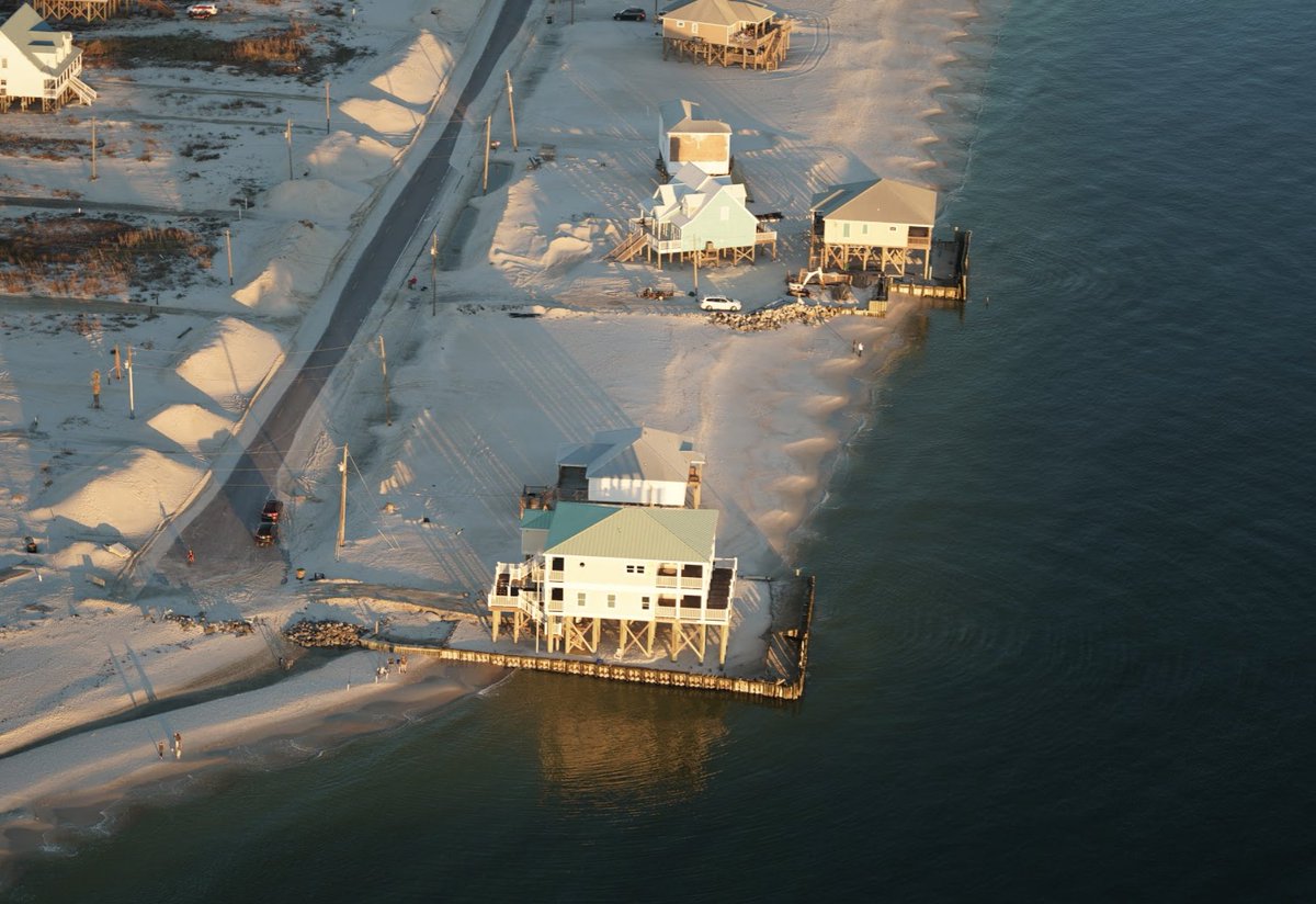 dr_bw's tweet photo. Yes the houses are ridiculous but can we please talk about these #beach #cusps??? Photo courtesy of Sam St. John and https://t.co/oGNvzM21Ke https://t.co/hvTKydzKxk