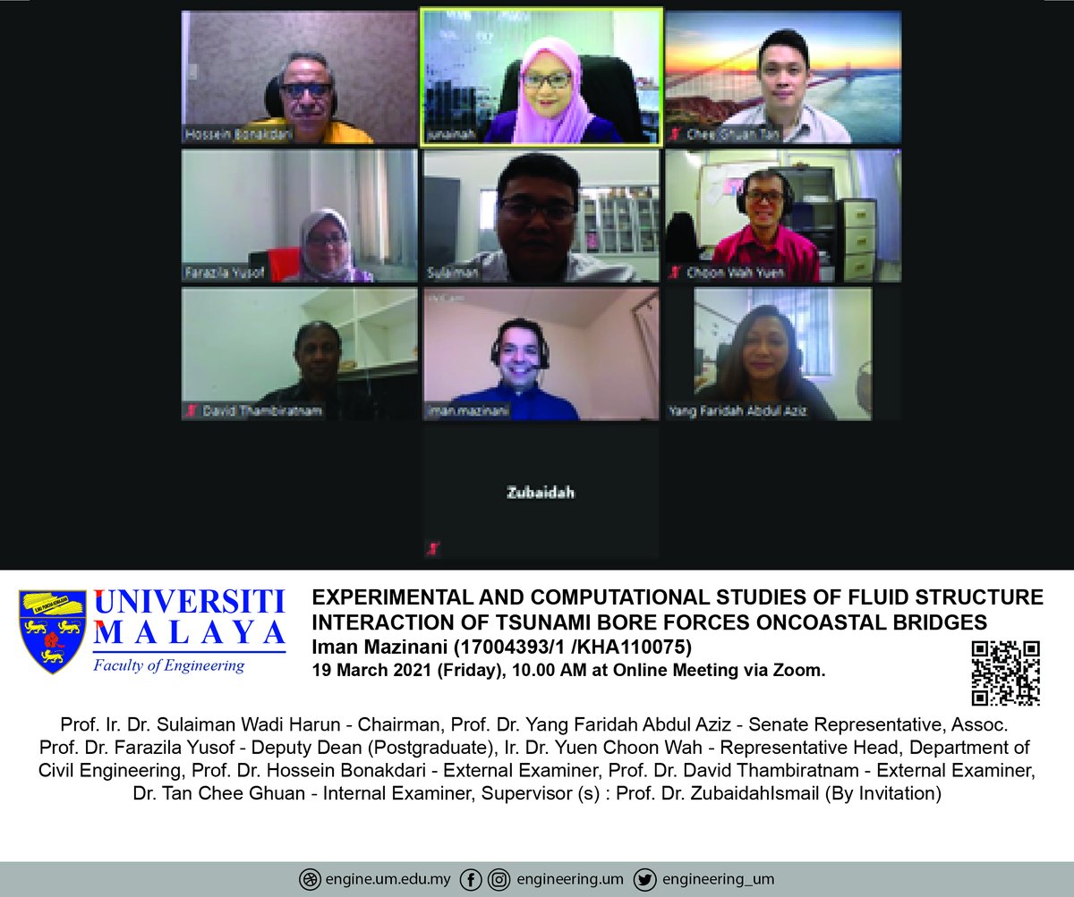 engineering_um's tweet photo. Congratulation Iman Mazinani on the successful completion of his PhD viva voce.
#engineeringUM #unimalaya https://t.co/ZkF7NSyJGX