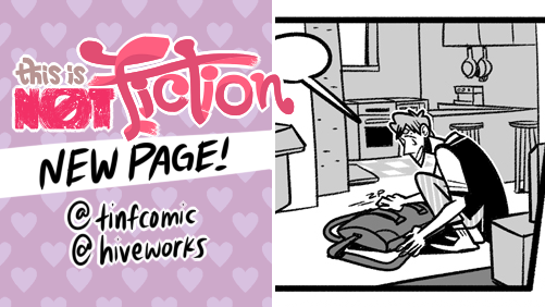 Look who's back! 🔻 NEW TINF update! thisisnotfiction.com/comic/ch-28-pg…

💜 chapter start: thisisnotfiction.com/comic/ch-28-co…
💜 main: thisisnotfiction.com
💜 #tinfcomic #hiveworks