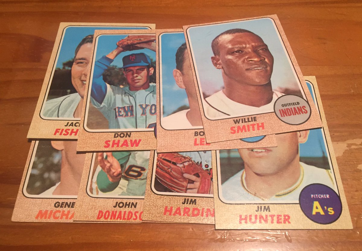Oregarus's tweet photo. Thursday #mailday yields the last three cards to complete the #1981Topps Traded set and eight more Binder Buffer #1968Topps cards. https://t.co/7aBcf9txNS