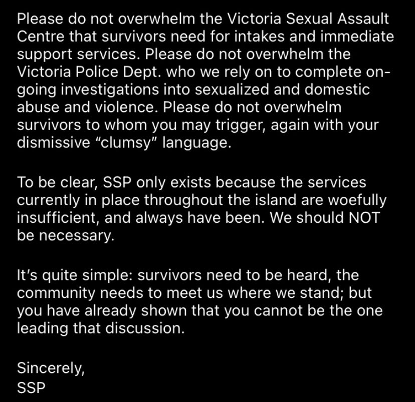 breddazled's tweet photo. @CTVNewsVI The framing of this article is shocking. Less than a week ago, the councillor who brought this vague, problematic motion forward said rape culture didn’t exist. The survivors who brought their stories forward condemned the motion. Do better. https://t.co/b4SuvYESIL https://t.co/XY8lkYCwss