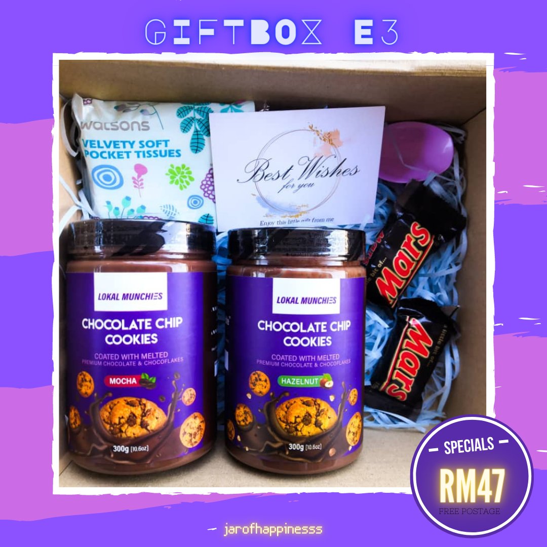 jarofhappinesss's tweet photo. Are you looking for a sweet giftbox?  Purchase our amazing collection of ✨Manis-manis giftbox✨
🍫 FREE wish card 
🍫 FREE spoon 
🍫 FREE tissue 
🚛 FREE postage seluruh Malaysia 

📲https://t.co/JbewNa2rTk https://t.co/cgHzgxfstL
