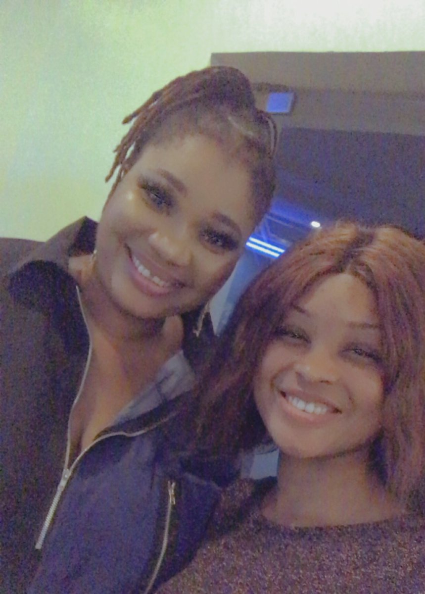 A night away🥂🥂 met @jaiyekuti1 pheeew😩 shez absolutely gorgeous and sweet as seen on screen👌🏻👌🏻