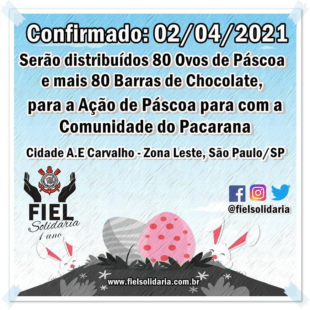 FielSolidaria's tweet photo. DUAS AÇÕES CONFIRMADAS NESTA SEXTA-FEIRA (02).Quer saber mais informações de como doar e ser um apoiador em nossas ações?Siga todas informações nas nossas Redes Sociais:

Facebook:
https://t.co/78AVAc6zH5
Instagram:
https://t.co/iXZXRcjALu
Site oficial:
https://t.co/p2PFsM6e4i https://t.co/4SLgKA8EXZ
