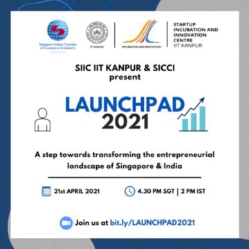 TripathiManeesh's tweet photo. First event of its kind. A joint effort by Singapore Indian chamber of commerce and industry ( SICCI) and IIT K. To ignite the energy, and connect talent and fertile minds. please join ! https://t.co/w60Y9N2O8q