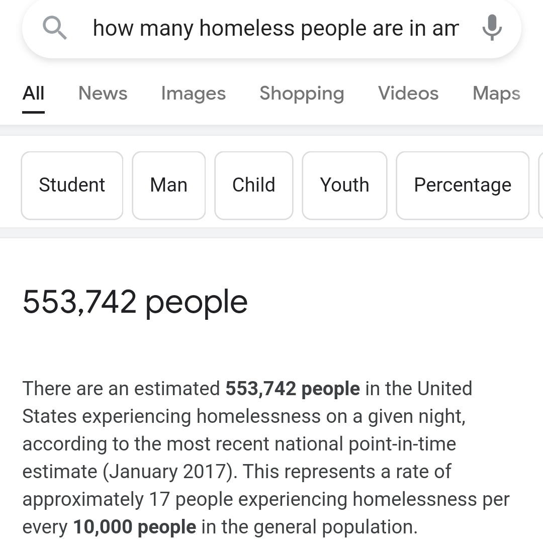 Okay, I have an idea to solve homelessness