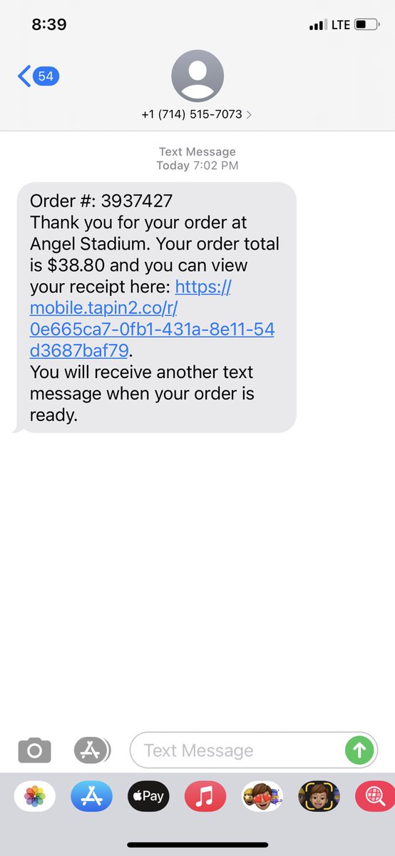 LukePSwift's tweet photo. Just want to give the Angel organization a big shoutout for your failed contactless approach tonight.  Everyone ordering food and waiting 2+ hours for a text to never come. It looks like #hungergames at the concession stands 😂.  #covidspreader #refundus @Angels https://t.co/08kcfX2spm