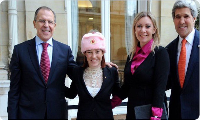 Communism has killed over 100 MILLION human beings.

<a href="/PressSec/">Karoline Leavitt</a> wore a hat to glorify it.