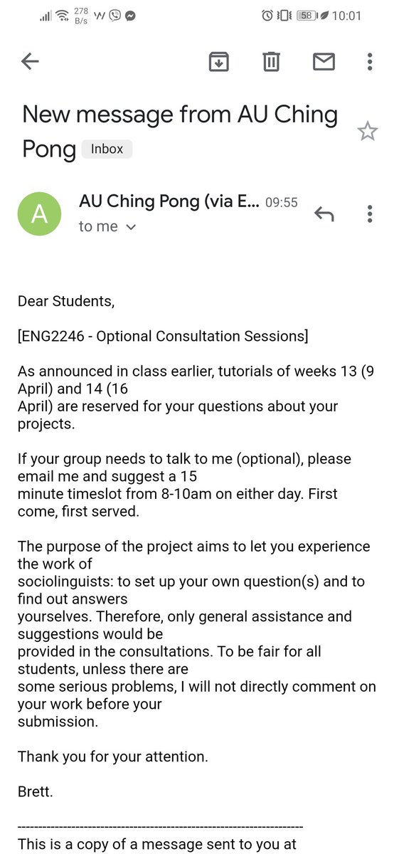 ydkr153's tweet photo. While the course coordinator arranged a different time slot, my professor REFUSED TO WRITE ME AN APOLOGY regarding the previous email and will only give 15min consultations and 2-sentence feedbacks for our projects. RECOGNISE STUDENT DIVERSITY AND DO BETTER. #April2Coup https://t.co/0ygZKakL6y