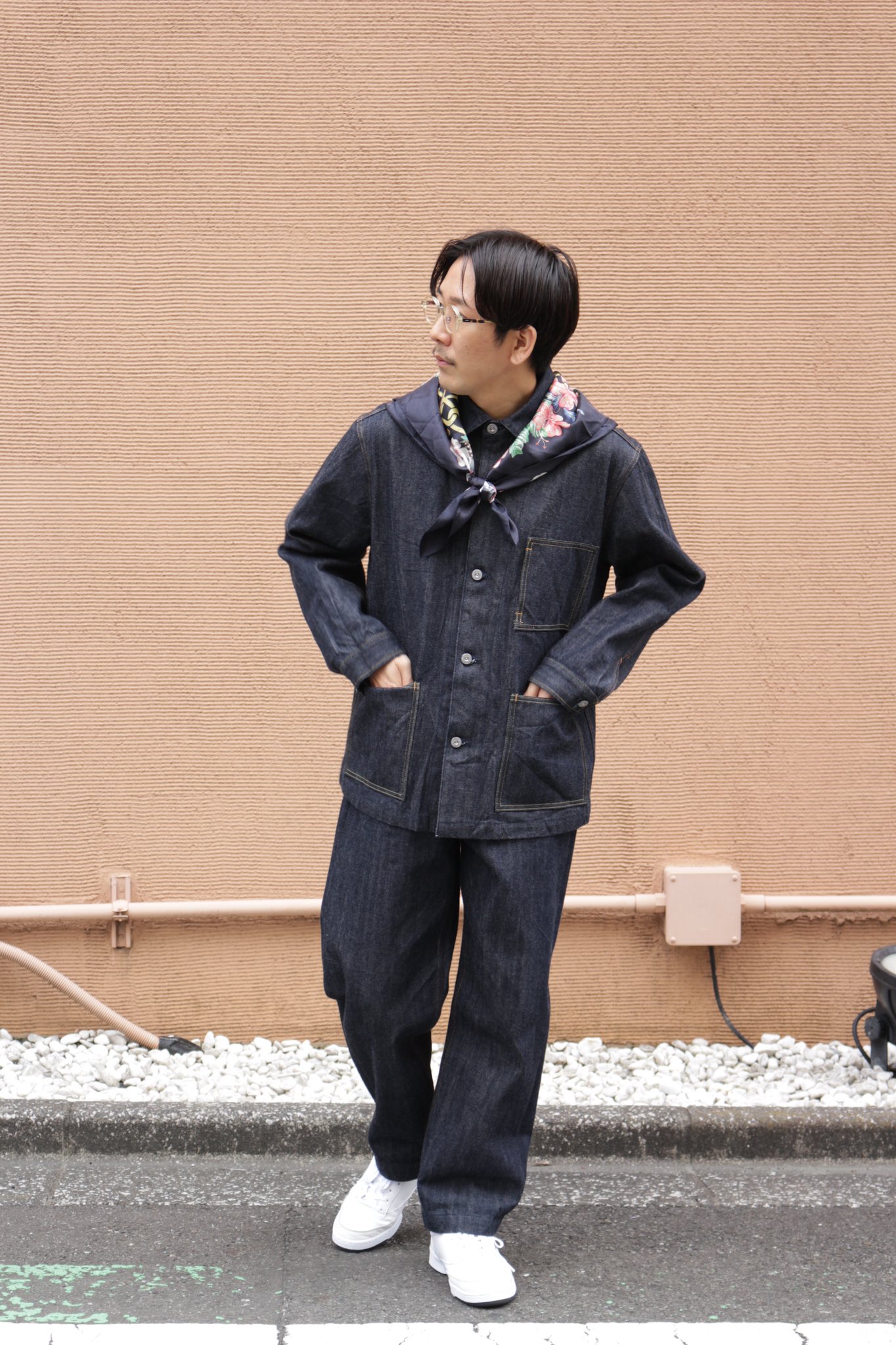 universal products × canton coverall xx - Gジャン/デニムジャケット universal products × canton coverall xx - Gジャン/デニムジャケット