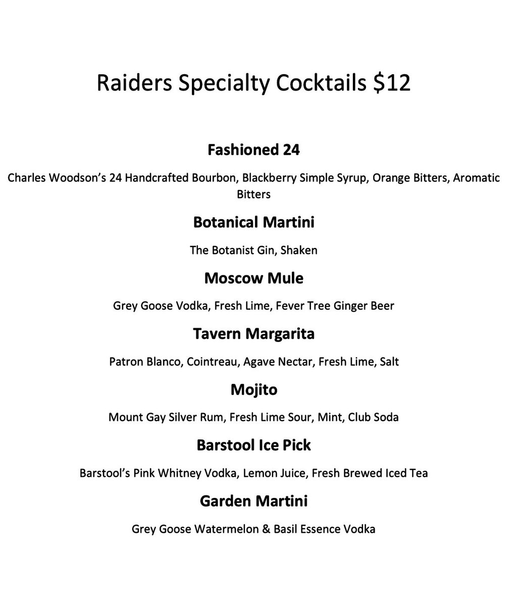 SBTChaz's tweet photo. so many more missed nicknames for cocktails.. the Tooz, Mad 💣er🐍 👻 Foo, Assassin, Loose Gannon, the Holy Roller ! glad to see they are using the Sherriffs Bourbon  but C’mon  at least give me the Bamboo room Pitchers 😎 @CharlesWoodson @Villapiano41 @SilverBlack2Day #Raiders https://t.co/EwrB4dwiCj