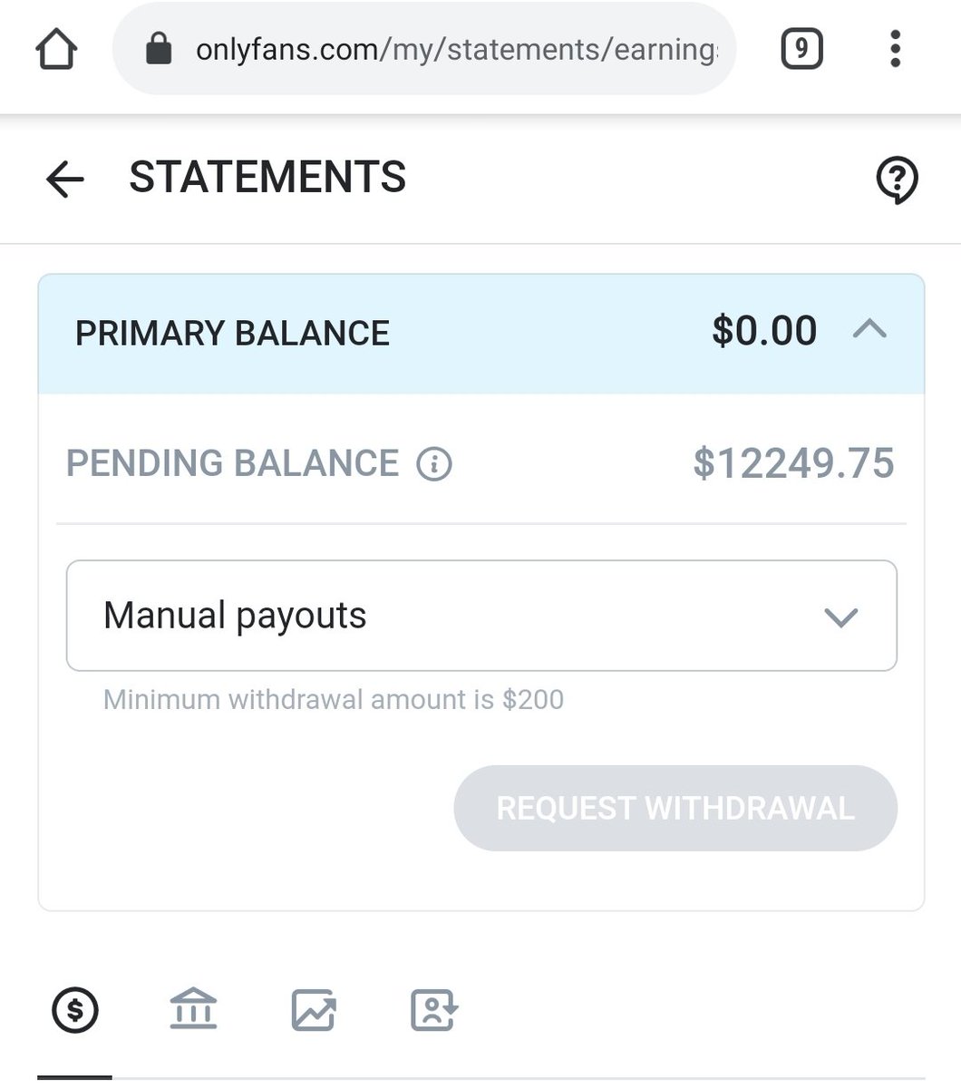 Pending balance onlyfans