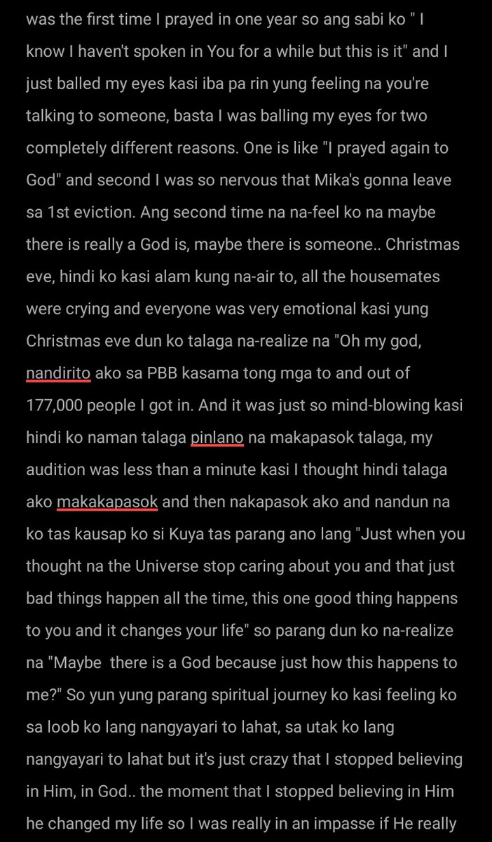 hell0jheny's tweet photo. (FULL TRANSCRIPT) April 1, 2021

ALYSSA talks about her non-belief of God and her eventual spiritual journey because of PBB @iamalyssaexala 

NT: If you have time, pls read this transcript or look for the video, I think this is really worthy of sharing for the Good Friday https://t.co/W2W22UxiP6