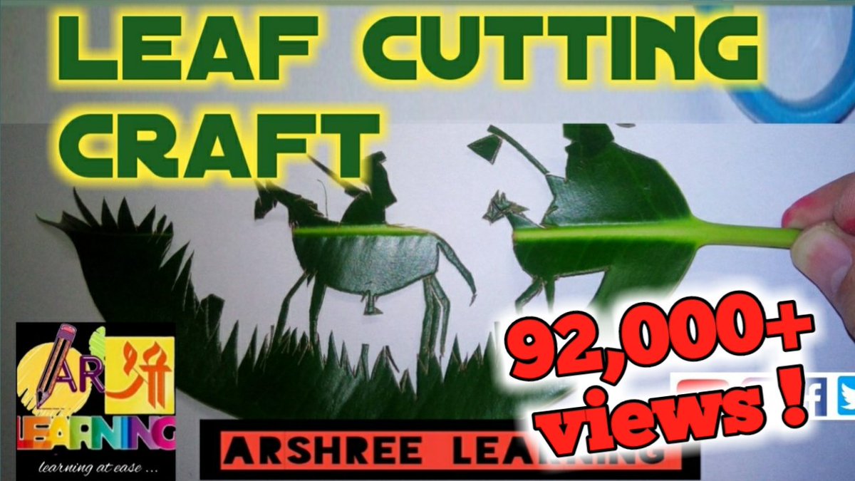 ArshreeLearning's tweet photo. https://t.co/vhTlV2l8H1
Going ...viral....! The video crosses 92,000+ views...!
Thankyou India !
Carving Craft of a leaf. Watch share and comment
#arshreelearningofficial
#arshreelearning
#arshree
#viralart #artviral #ArtistaSocial https://t.co/zjBGUBGoTP https://t.co/au2X4c6uuA