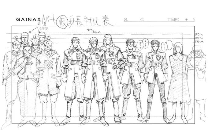 Character Design : Comparison Table.

Uru in Blue (蒼きウル)
Neon Genesis Evangelion (新世紀エヴァンゲリオン)
FLCL (フリクリ)
Aim For The Top 2! Diebuster (トップをねらえ2!)

by Yoshiyuki Sadamoto (貞本義行) https://t.co/4RikRzdEed