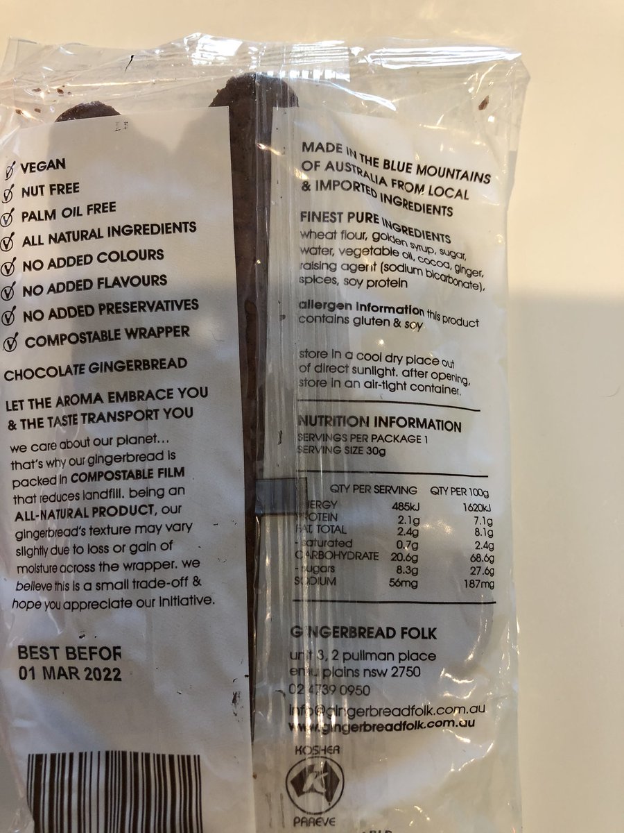 LNourishments's tweet photo. Happy Easter! What’s not to like with a vegan, nut free, dairy free, palm oil free treat @gingerbreadfolk from @delishdeliveries #veganfood #nutfree #palmoilfree #dairyfree #eastertreats #supportaustralianbusiness #gingerbread https://t.co/cXE94CSjFR
