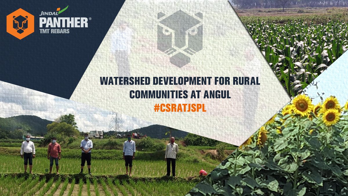 .@JSPLFoundation implemented an integrated watershed development project for recharging groundwater, conversion of topsoil over a 4000-acre catchment at Angul recently. The project aims to double the income of 2500 rural families. #CSRatJSPL #WorldWaterDay #Water2Me