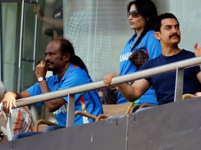 RBSIRAJINI's tweet photo. April 2!  10 years back. Unforgettable moment. India won world cup! Thalaivar #Superstar @rajinikanth watched the final. #RBSI #RepeatRewind https://t.co/KCpqXE1jpc
