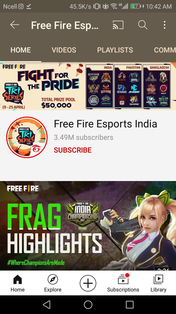 AsianBaba3's tweet photo. @IndiaFreeFire where is freefire Nepal Official Youtube channel? We are the oldest Country in your server.Shame on you
#FairPlatformToNepal 
#shameonfreefireindia
#Racismingarenafreefire
#SeparatetournamentforNepal https://t.co/NfUC08kn1k