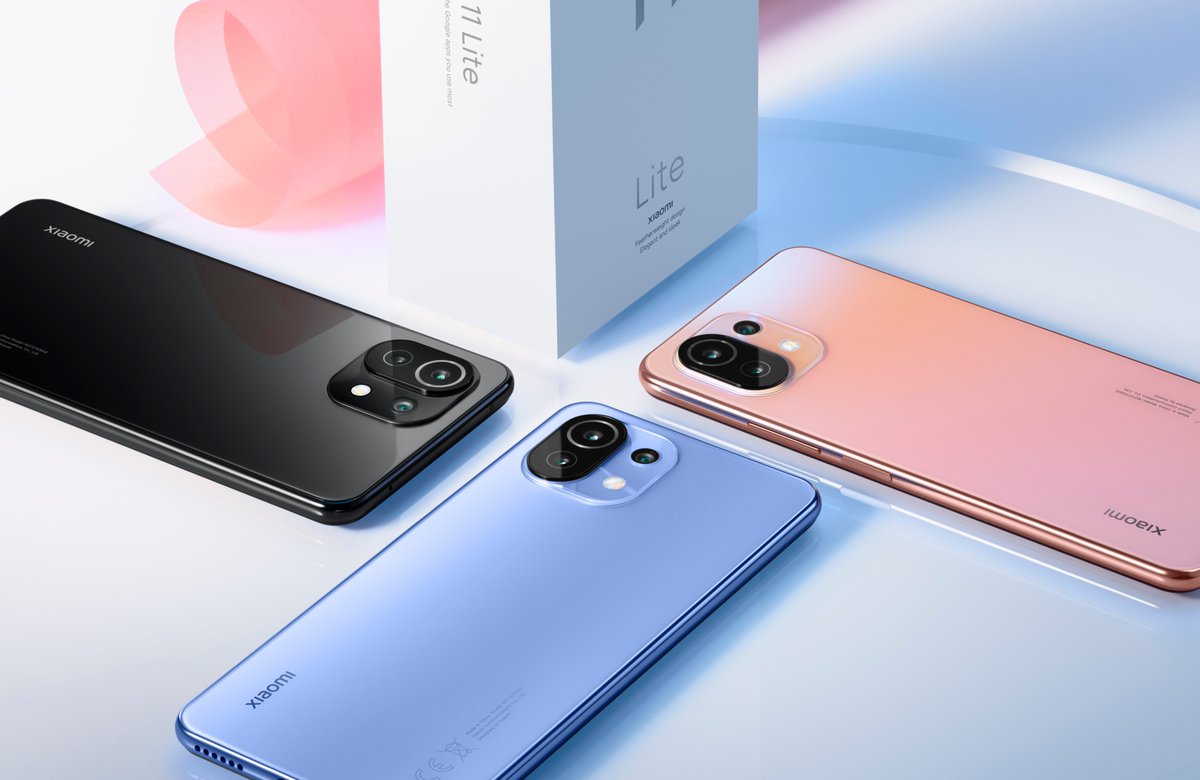 Xiaomi's tweet photo. Here's another unboxing photo! Check out Bubblegum, Peach, and Boba.

#ShowYourStyle with #Mi11Lite https://t.co/iZLyRFYr2B