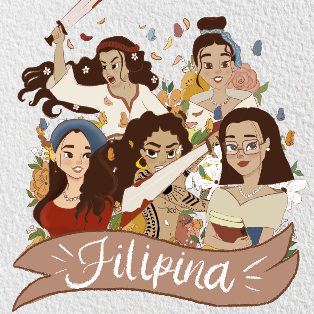 _danacreates's tweet photo. Filipina women are known to be beautiful, strong, intelligent, brave and kind. In line with the celebration of Women’s Month, which is last March, I decided to create five characters that represent Filipinas. I came up with Maganda, Malakas, Matalino, Matapang and Mabuti. https://t.co/fZ5hwVCKZ0