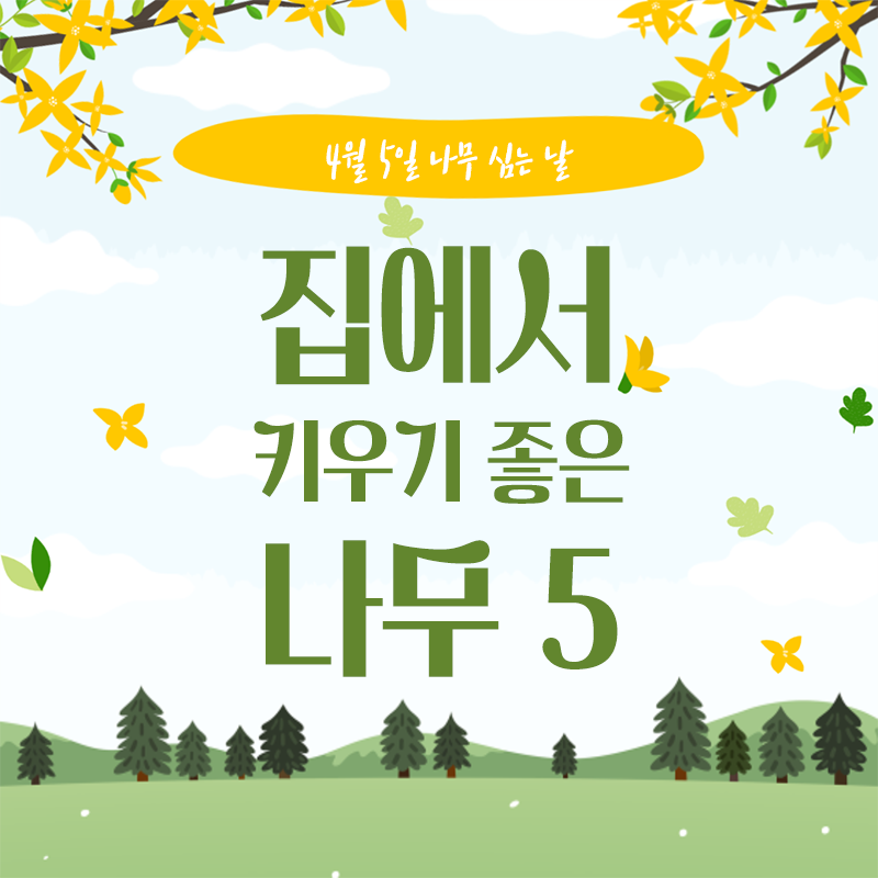 forest_news's tweet photo. <집에서 키우기 좋은 나무 5>

​4월 5일은? 식.목.일! 나무 심는 날🌳🌲
우리 집에서 나무를 심고 키워보고 싶다면?

집에서 키우기 좋은 나무 Best5를 참고하세요!
여러분은 어떤 나무를 키워보고 싶으신가요?😉 https://t.co/z0GiGgZHFb