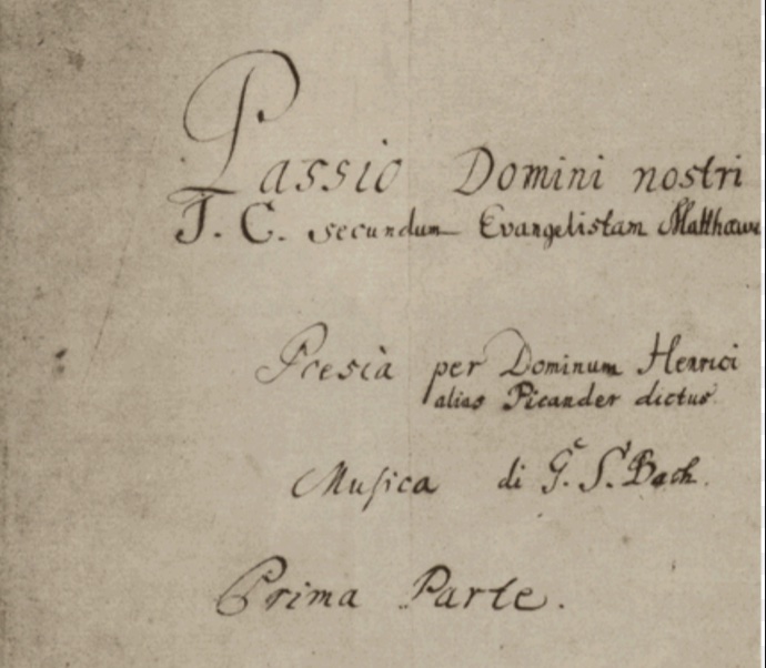albertvillaro's tweet photo. Abans d’ahir Johann Sebastian Bach en va fer 336, i és més jove cada dia que passa. Se’m permeti, avui que és Divendres Sant, un fil sobre la ‘Passio Domini Nostri Jesu Christi secundum Evangelistam Matthæum». La Matthäus-Passion, BWV 244. https://t.co/TjoSlyJVpQ