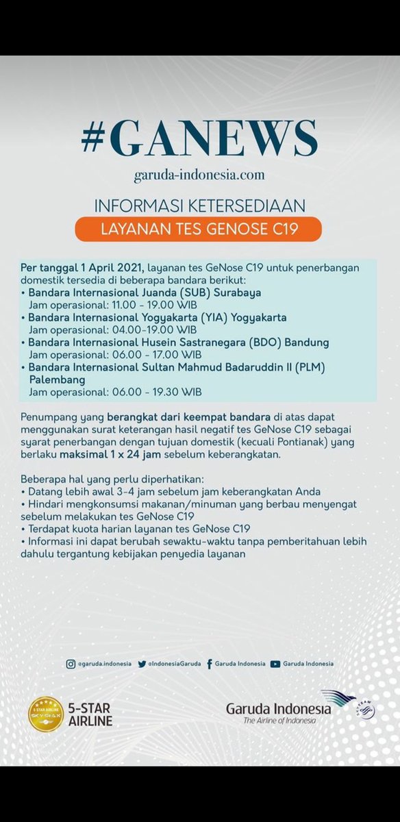 RNAgungTri's tweet photo. Buat yang mau pergi-pergi pake pesawat nih.. 
#GANews https://t.co/O9R99Dr4hf