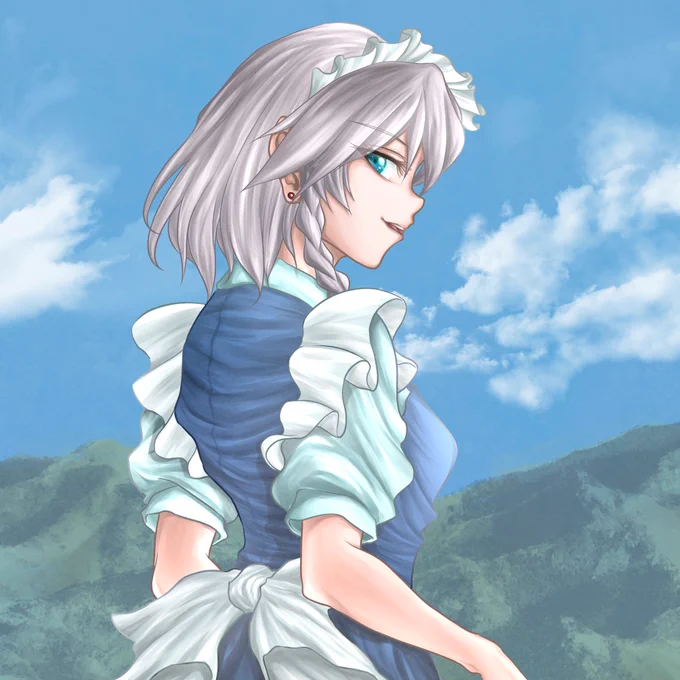 「それじゃ、パチュリーさまの御使い行ってくるわ。
留守よろしくね、美鈴」

#東方虹龍洞 #十六夜咲夜 