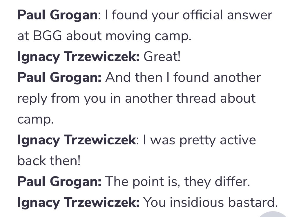 I’m backing the new Robinson Crusoe and this update about the new rulebook is the most entertaining yet 😂

#tabletopgames #bgg #whyyoucanttrustpeople