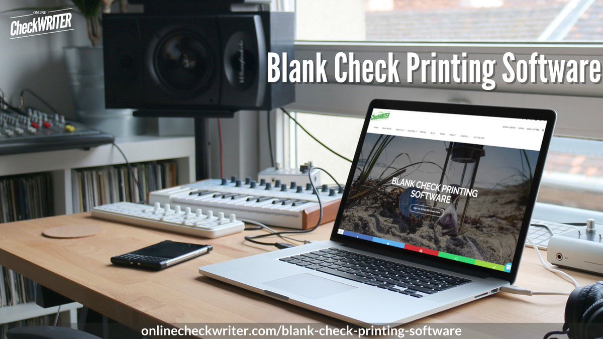 blank check printing software