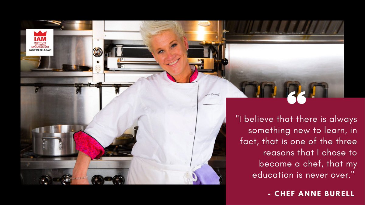BelagaviIam's tweet photo. Here, is a thought by one of the most renowned American chef #AnneBurell
#Cheflife
#iaminstituteofhotelmanagementbelagavi #cheflife #quotesbychef #chefquotes #fact #reason #education #chefinprogress #iamhotelschoolkolkata #iam_guwahati https://t.co/wWwxlW0ARP