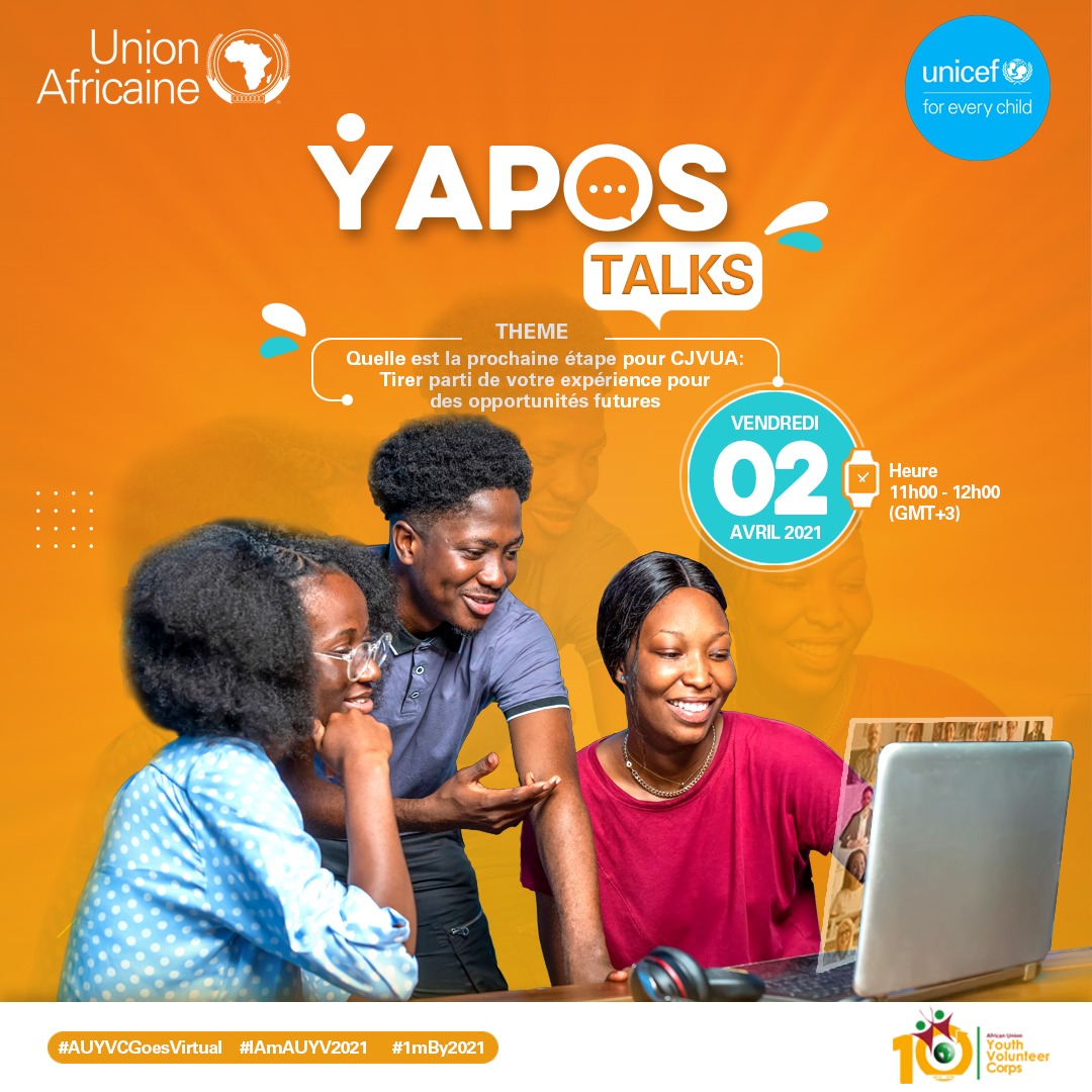 AUYouthProgram's tweet image. Marquez votre Calendrier📍
Quelques heures avant la première édition de la série #YTalks2021. Assurez-vous de vous inscrire ici:  bit.ly/YAPOSTalks1
N&apos;oubliez pas de partager au sein de vos autres réseaux. #1mBy2021 #AUYVCGoesVirtual