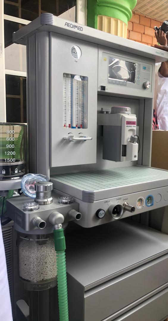 Anesthetics Machine donated by a member of House of Representatives, Hon. Sola Fatoba <a href="/HFatoba/">Hon. Olusola Fatoba</a>.