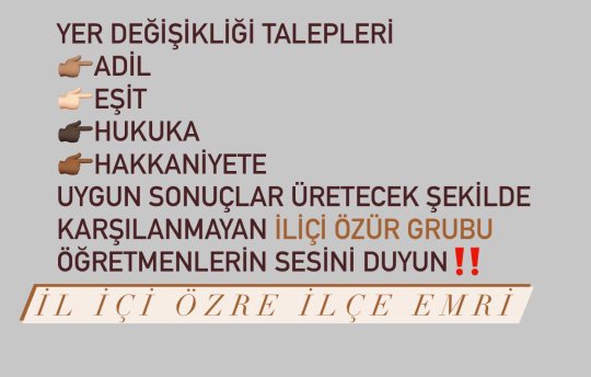 @FOXhaber <a href="/KucukkayaIsmail/">Ismail Kucukkaya</a> Senelerdir il içi mazeret tayininde öğretmenlerin aynı ilde100-200-300km günlük yol gittiklerinin ya da ayrı evlerde yaşamak zorunda kaldıklarının #Bilinmesiniİsterim <a href="/ziyaselcuk/">Ziya Selçuk</a> <a href="/safran1958/">Mustafa SAFRAN</a> <a href="/omerinan06/">Ömer İNAN</a> @demiiryakup <a href="/tcmeb/">Millî Eğitim Bakanlığı</a> <a href="/_aliyalcin_/">Ali YALÇIN</a> <a href="/TalipGeylan06/">Talip Geylan</a> <a href="/alper_ogretici/">Mehmet Alper ÖĞRETİCİ</a> <a href="/nejlakurul/">Nejla Kurul</a>