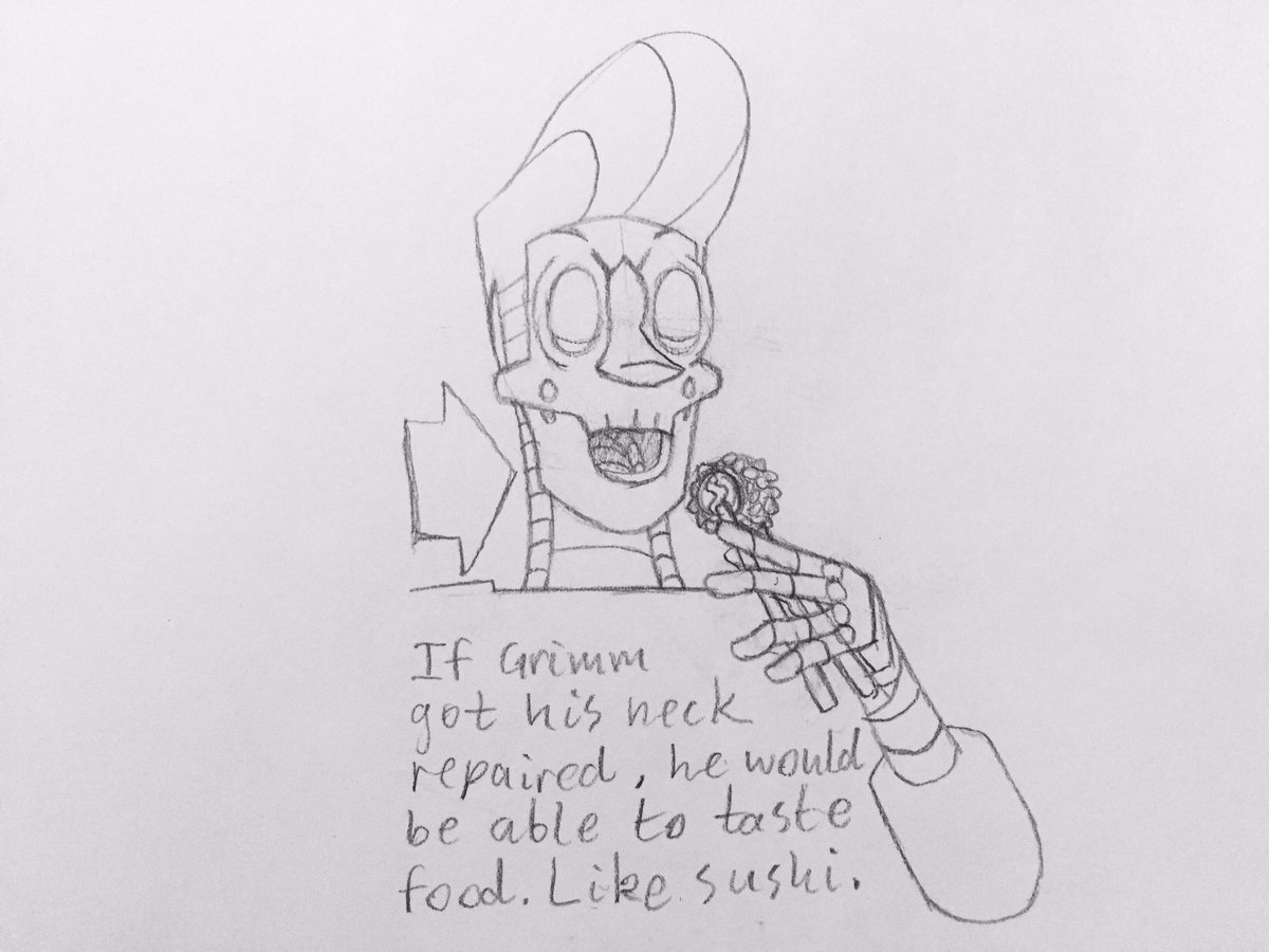 Picklerocketart's tweet photo. Insignificant OC lore detail time
#TheBarBots #OC #robot #picklerocket #sketch #art https://t.co/H7qT4afZZV