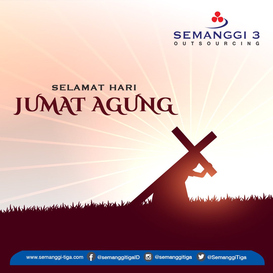 SemanggiTiga's tweet photo. Selamat merayakan Jumat Agung, bagi rekan-rekan yang merayakan. Selamat menghabiskan waktu bersama keluarga tercinta.
—
#IsaAlmasih #JumatAgung #Paskah #YesusKristus #SocialDistancing #TrendingTopic #Info #Indonesia #Instadaily #Instanews #Like4Like #Instalike #SemanggiTiga https://t.co/MreryWofTP