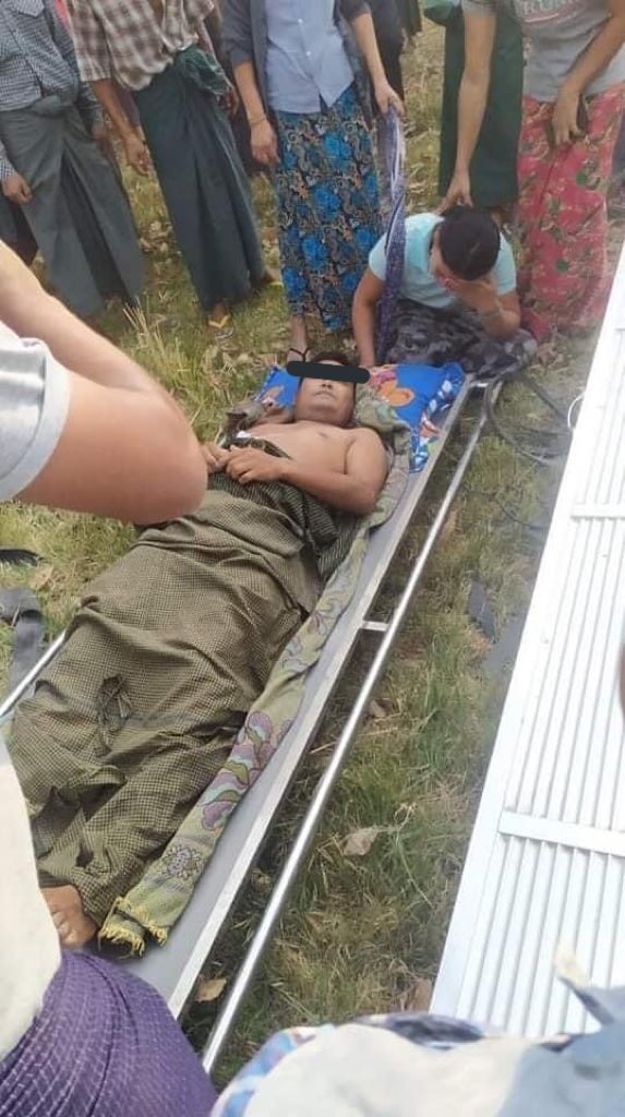 MilkTeaMM_MTAM's tweet photo. Tw // Death 
Ko Aye Chan(36 yrs) who was guarding his ward was shot to dead in Sagaing at around 10 pm. Other man was also Injured. Terrorists Killing guardsmen of their wards. News are delayed because of #InternetShutdown .
NEWS SUPPRESSION
#Apr2Coup
#WhatsHappeningInMyanmar https://t.co/qPN4R7PVfH
