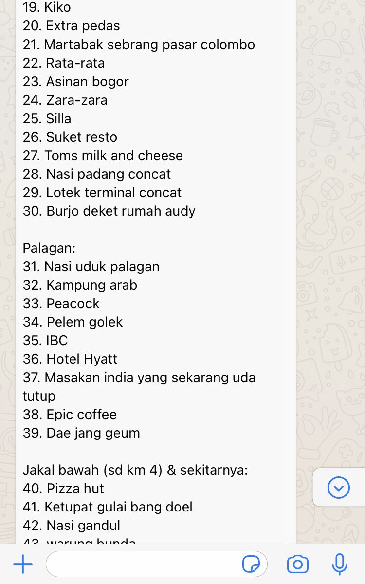 adiitsopojarwo's tweet photo. Teruntuk kalian warga Jogja yang bingung ketika bertanya "Mau maem dimana?" dan dijawab "Terserah" tak kasih list nya. Biar dia bisa milih sendiri

Semoga bisa membantu https://t.co/4UBF14JnAF