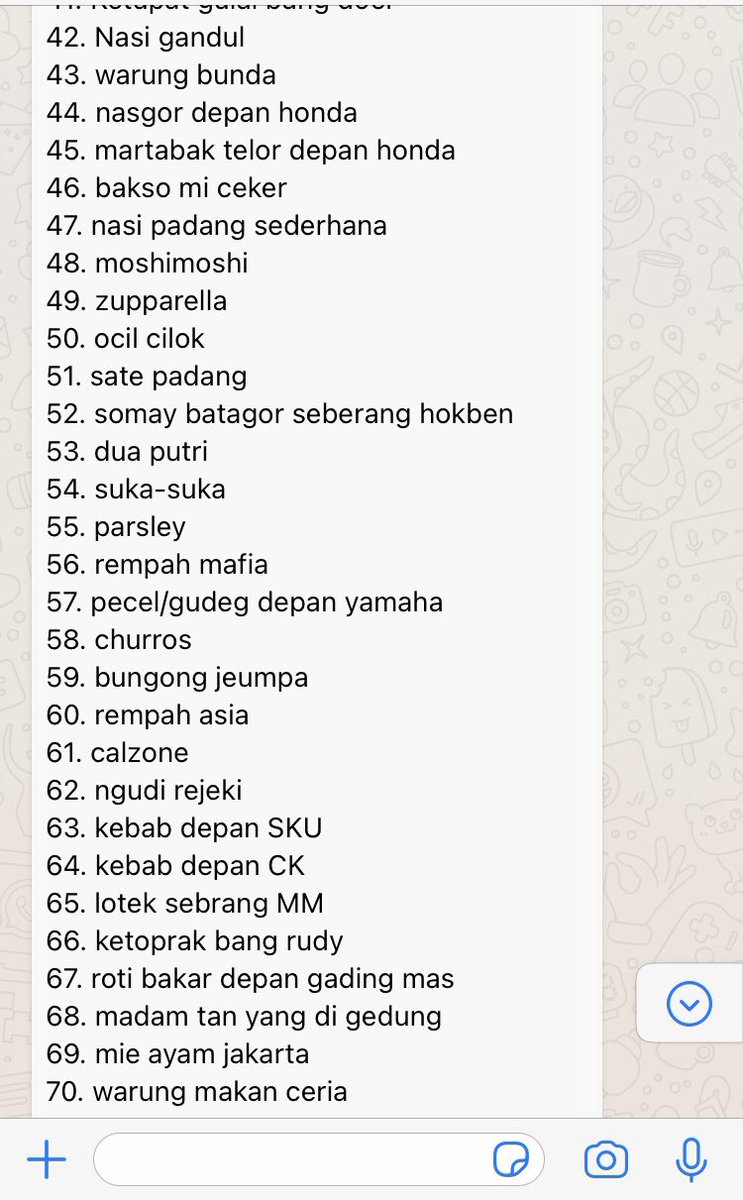 adiitsopojarwo's tweet photo. Teruntuk kalian warga Jogja yang bingung ketika bertanya "Mau maem dimana?" dan dijawab "Terserah" tak kasih list nya. Biar dia bisa milih sendiri

Semoga bisa membantu https://t.co/4UBF14JnAF