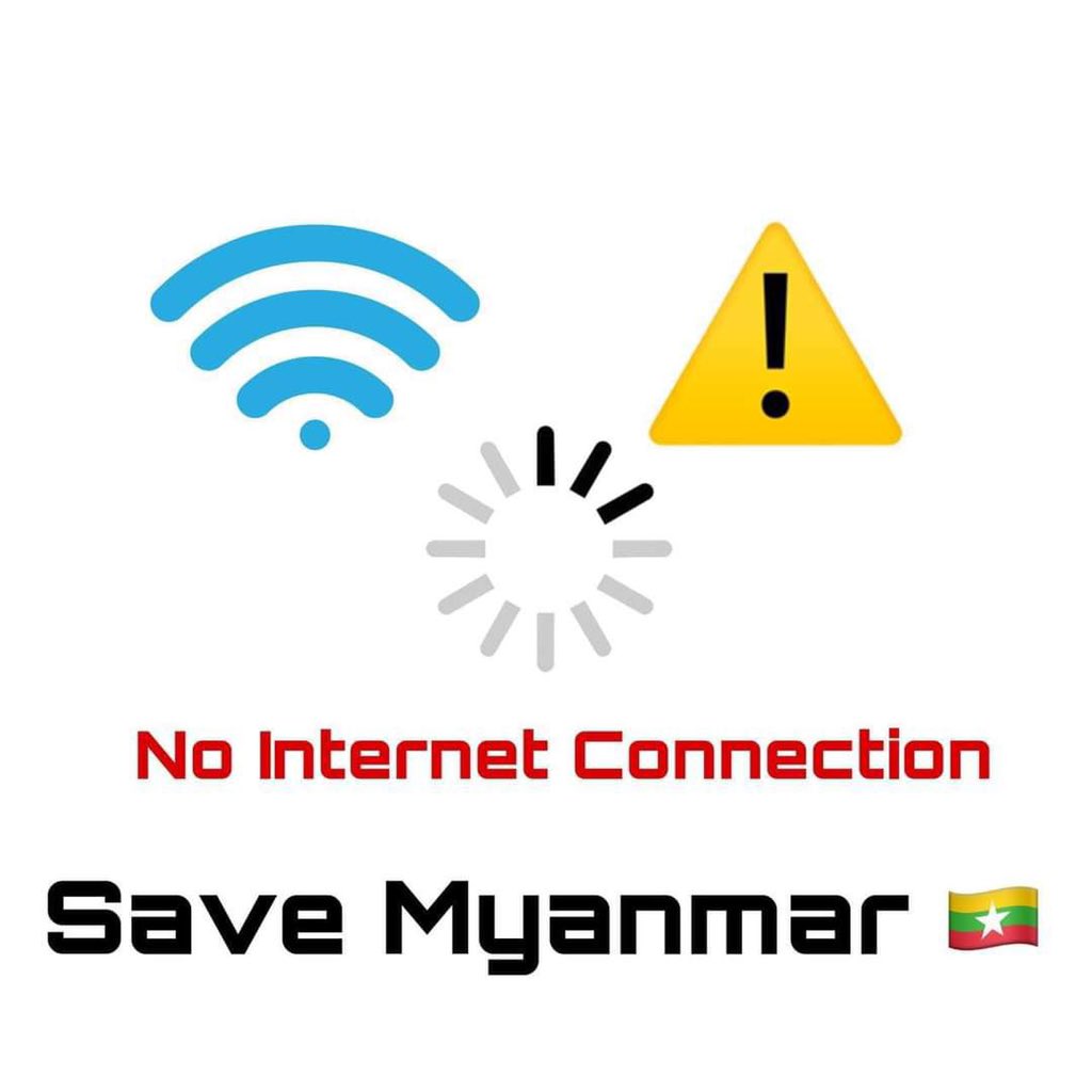 Internet advanced broadband services in the 2600MHz band and Wireless Broadband Data Services to be banned from today until further notice!! Junta putting us into a more darker place. RESTORE INTERNET CONNECTION! #WhatsHappeningInMyanmar