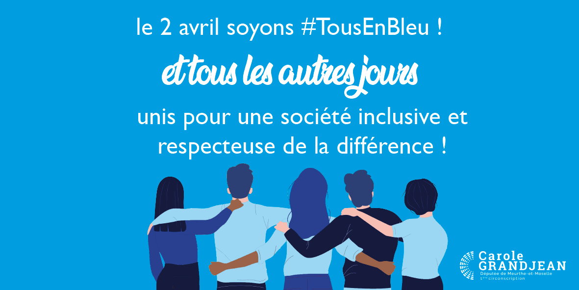 #TousenBleu pour le #2avril #JourneeMondialeDeLautisme ! #ChangeonsLaDonne
