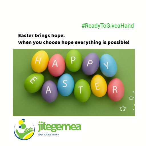 jitegemea's tweet photo. Have a blessed Easter weekend.
#Easter2021
#ReadyToGiveaHand https://t.co/lsk1TMJINj