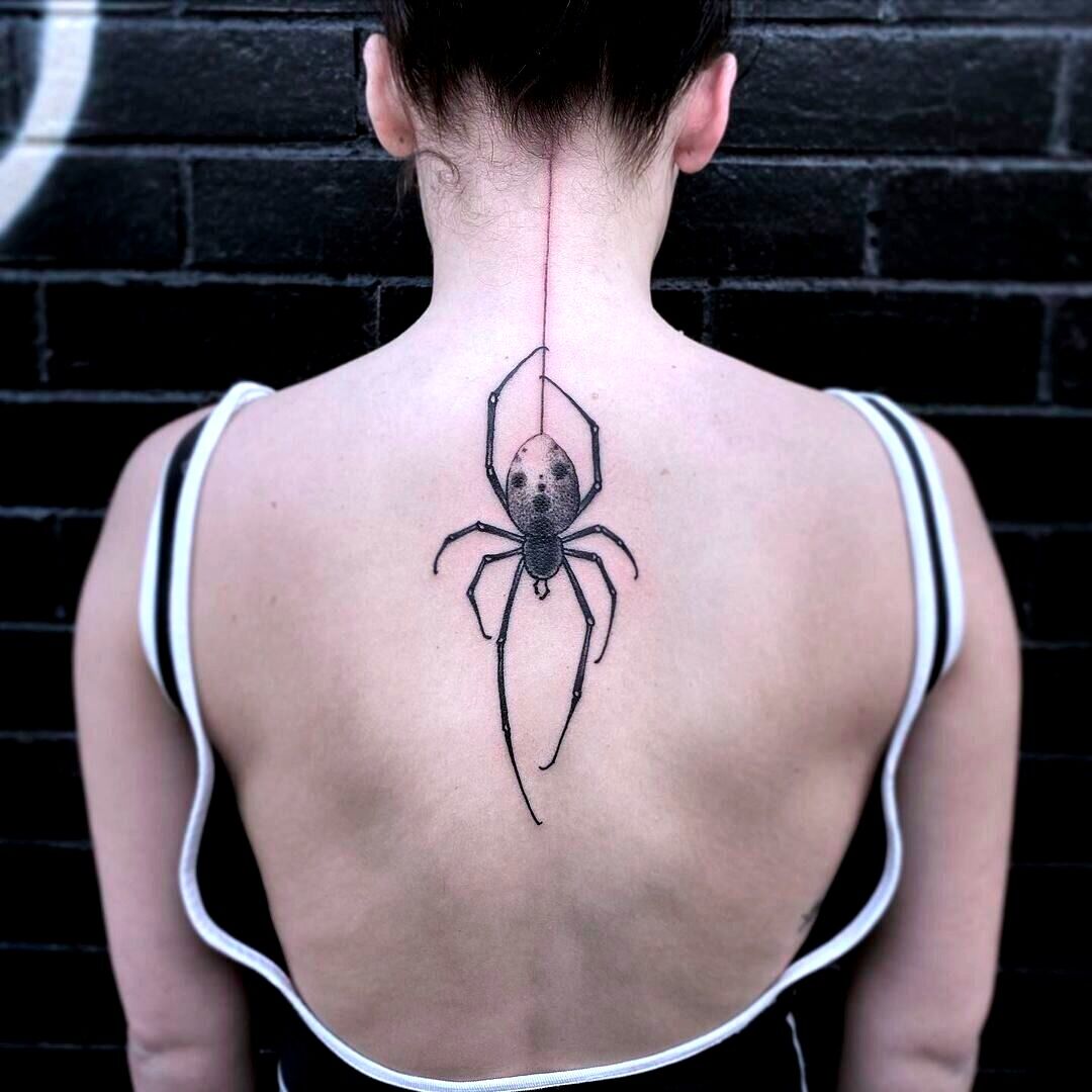 Spider & Web Neck Tattoo | Tattoos, Web tattoo, Throat tattoo