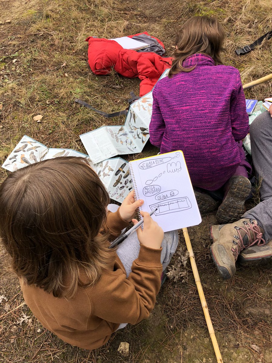 henrydelaguerie's tweet photo. En Catalogne, « l’escola del bosc », l’école des bois, accueille des enfants de 18 mois à 6 ans dans la foret. L’apprentissage dans la nature, à partir de la curiosité des enfants : le modèle se développe  et séduit par temps de covid. Reportage dimanche @carnetsdumonde @Europe1 https://t.co/7oUCqNsWN5