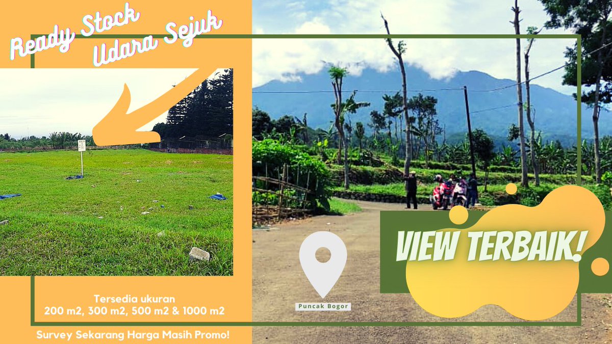 TanahKavlingTv's tweet photo. #Tanah #Kavling Dengan #View Pegunungan Terbaik dan Udara Sejuk Ada Disini!

Yuk agendakan #survey ke #puncak #Bogor sambil jalan-jalan 🤩

Info
Nany #Right #Way

#Direct WA 👇
https://t.co/XKkCbGEqyF

#Promo 👇
https://t.co/lOpzPVzZAe

#Yt #Channel 👇
https://t.co/YOM5ONkE4q https://t.co/XyPQcHvQTV