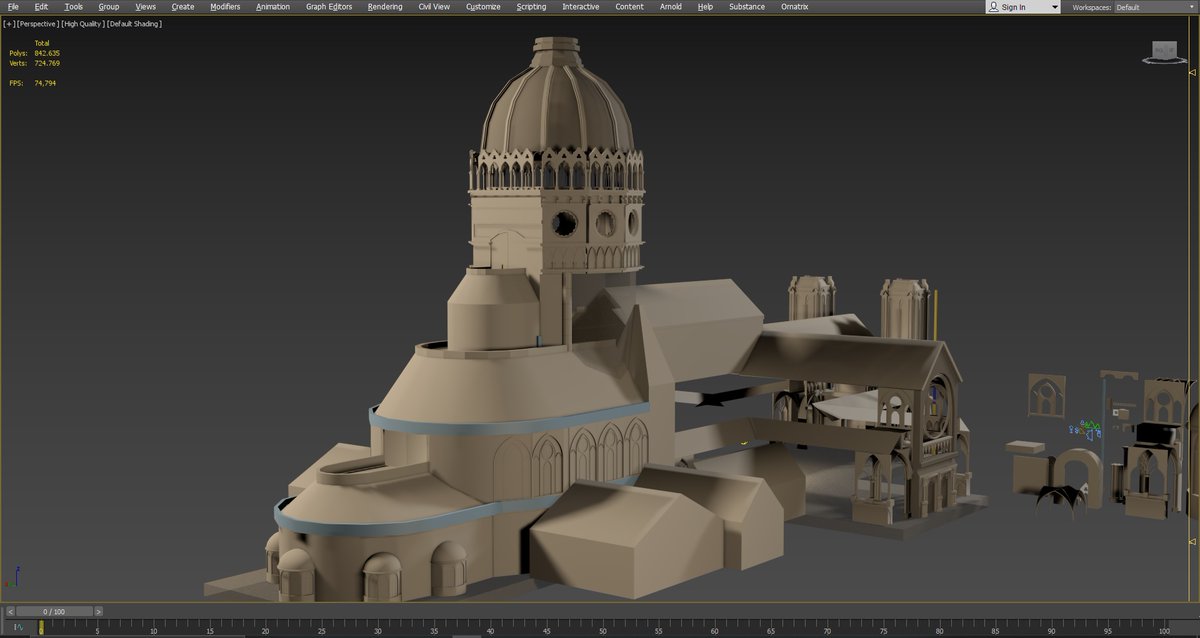 Neil_fssq's tweet photo. I started working the blocking for the inside \o/ https://t.co/O2dVwioHiX #3D #3Dmodeling #3DSMAX #lvldesign #3darchitecture #3dmodular https://t.co/7OpBSIsb5M