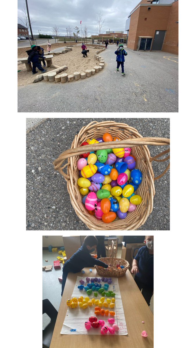 StBeneKinder103's tweet photo. Our Easter Egg Hunt Adventure                    ❤️🥚💛🥚💜🥚💚🥚💙#thekindergartenprogram #playbasedlearning https://t.co/nbYex5MKeH